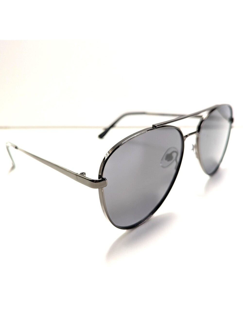 Foster Grant SR0822 FGM RP 21 04 MCV Aviator Sunglasses Silver Metal Frames